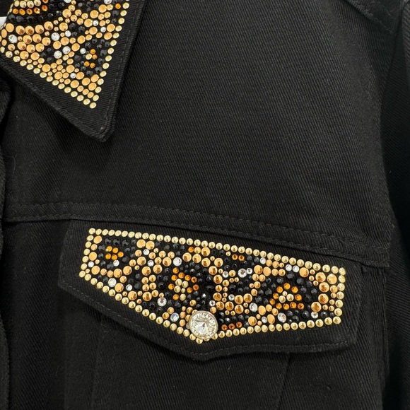 Christine Alexander Black Jacket with Gold and Silver Embellishments - Picture 4 of 5